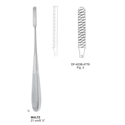 Maltz Nasal Rasps, Fig.3, 21cm (DF-403B-4776) by Dr. Frigz
