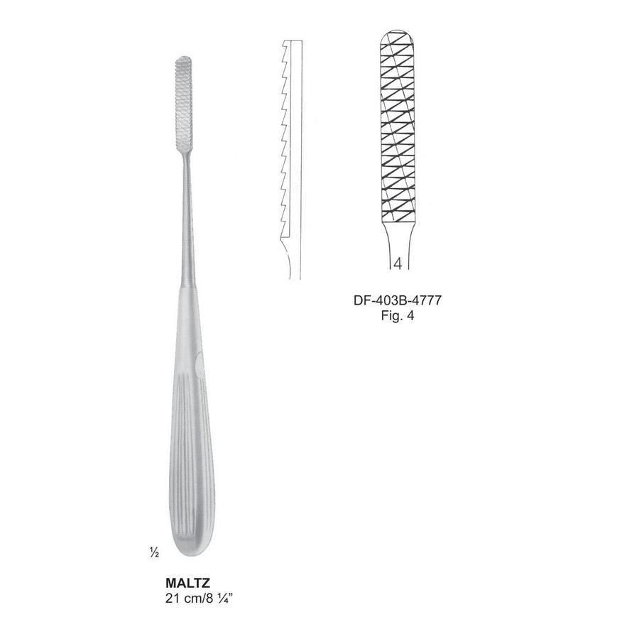 Maltz Nasal Rasps, Fig.4, 21cm (DF-403B-4777) by Dr. Frigz