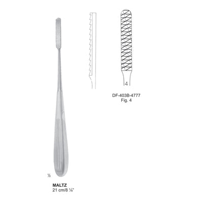 Maltz Nasal Rasps, Fig.4, 21cm (DF-403B-4777)