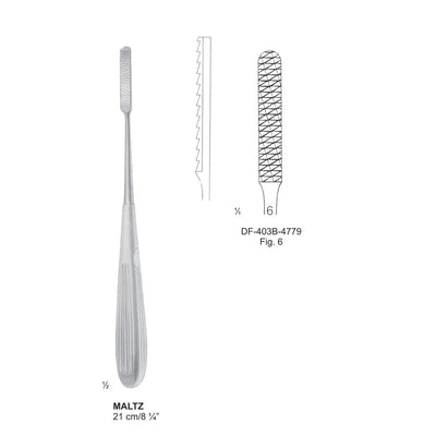 Maltz Nasal Rasps, Fig.6, 21cm (DF-403B-4779) by Dr. Frigz