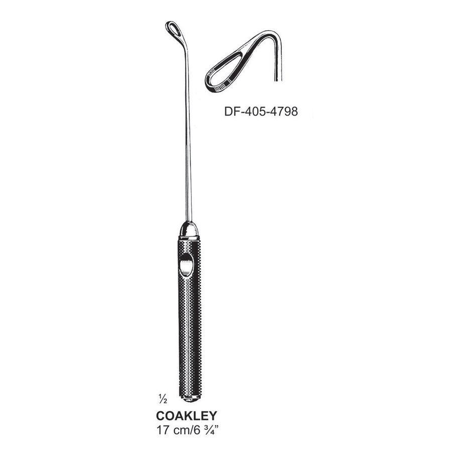 Coakley Antrum Curettes 17 cm  (DF-405-4798) by Dr. Frigz