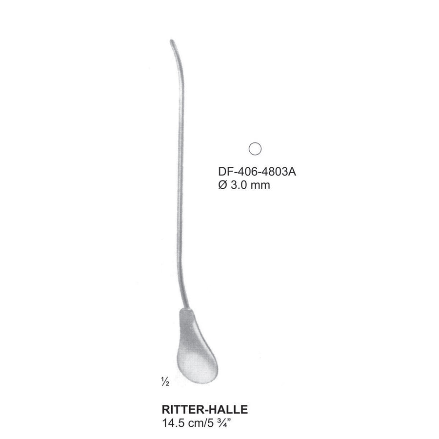 Ritter-Halle Sinus Dilators, 14.5Cm, 3mm (DF-406-4803A) by Dr. Frigz