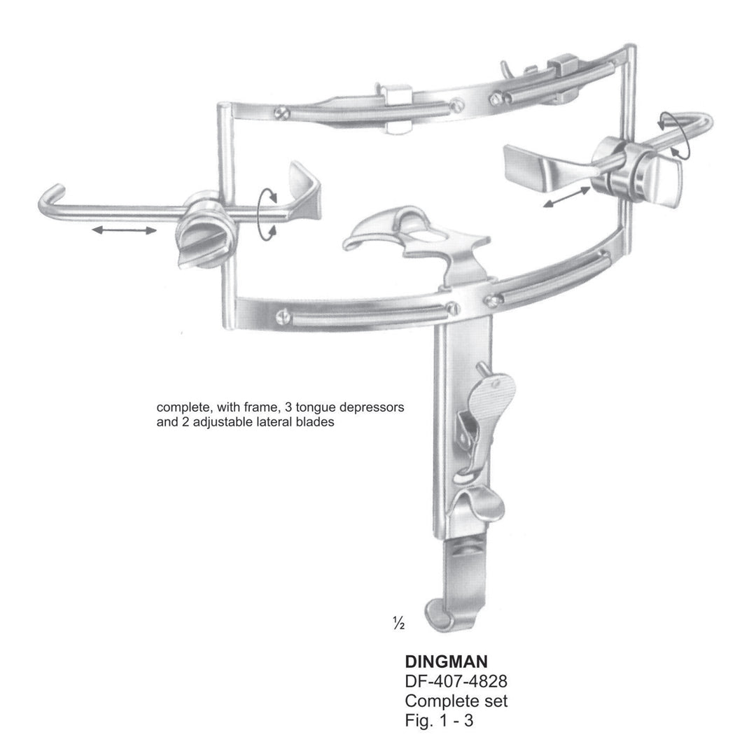 Dingman Mouth Gags, Complete Set Fig.1-3  (DF-407-4828) by Dr. Frigz