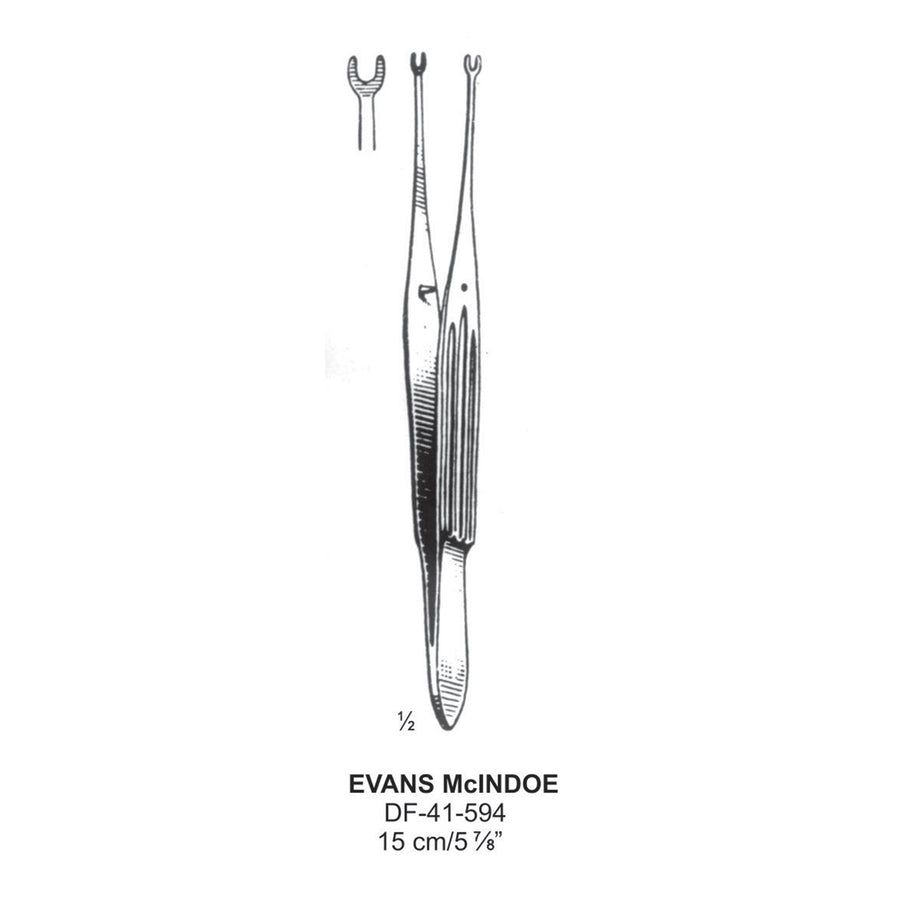 Evans-Mcindoe Dressing Forceps, 15cm  (DF-41-594) by Dr. Frigz