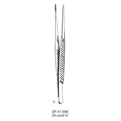 Dressing Forceps, Straight, Serrated, 25cm  (DF-41-596)