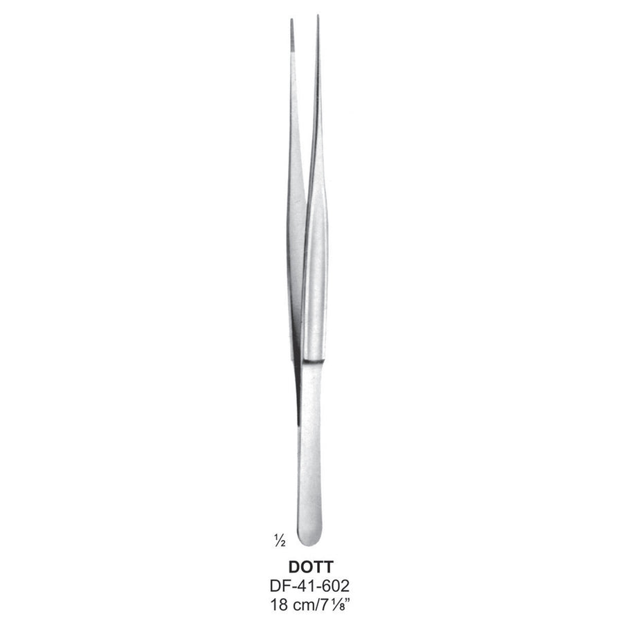 Dott Dressing Forceps, Straight, 18cm  (DF-41-602) by Dr. Frigz