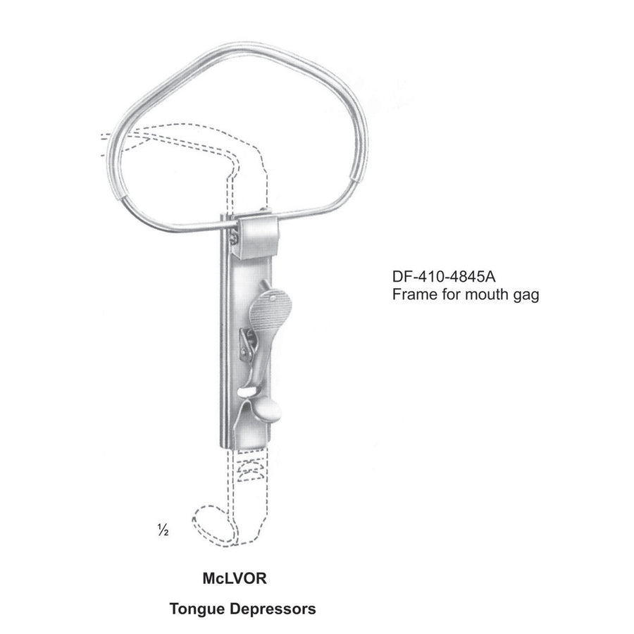 Mclvor Mouth Gags Frame  Only (DF-410-4845A) by Dr. Frigz