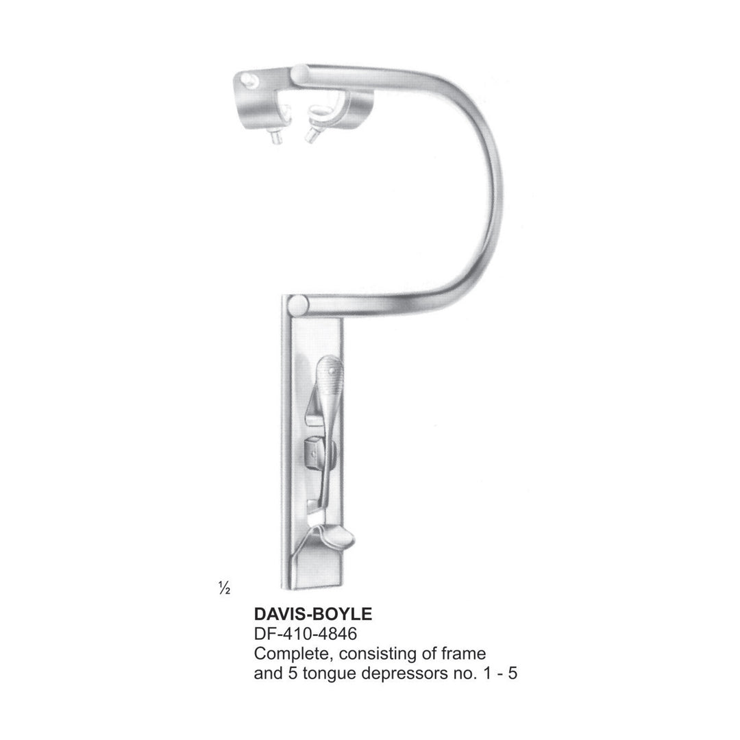 Davis- Boyle- Mouth Gags, Complete Set Sonsisting Of Frame And 5 Tongue Depressors (DF-410-4846) by Dr. Frigz