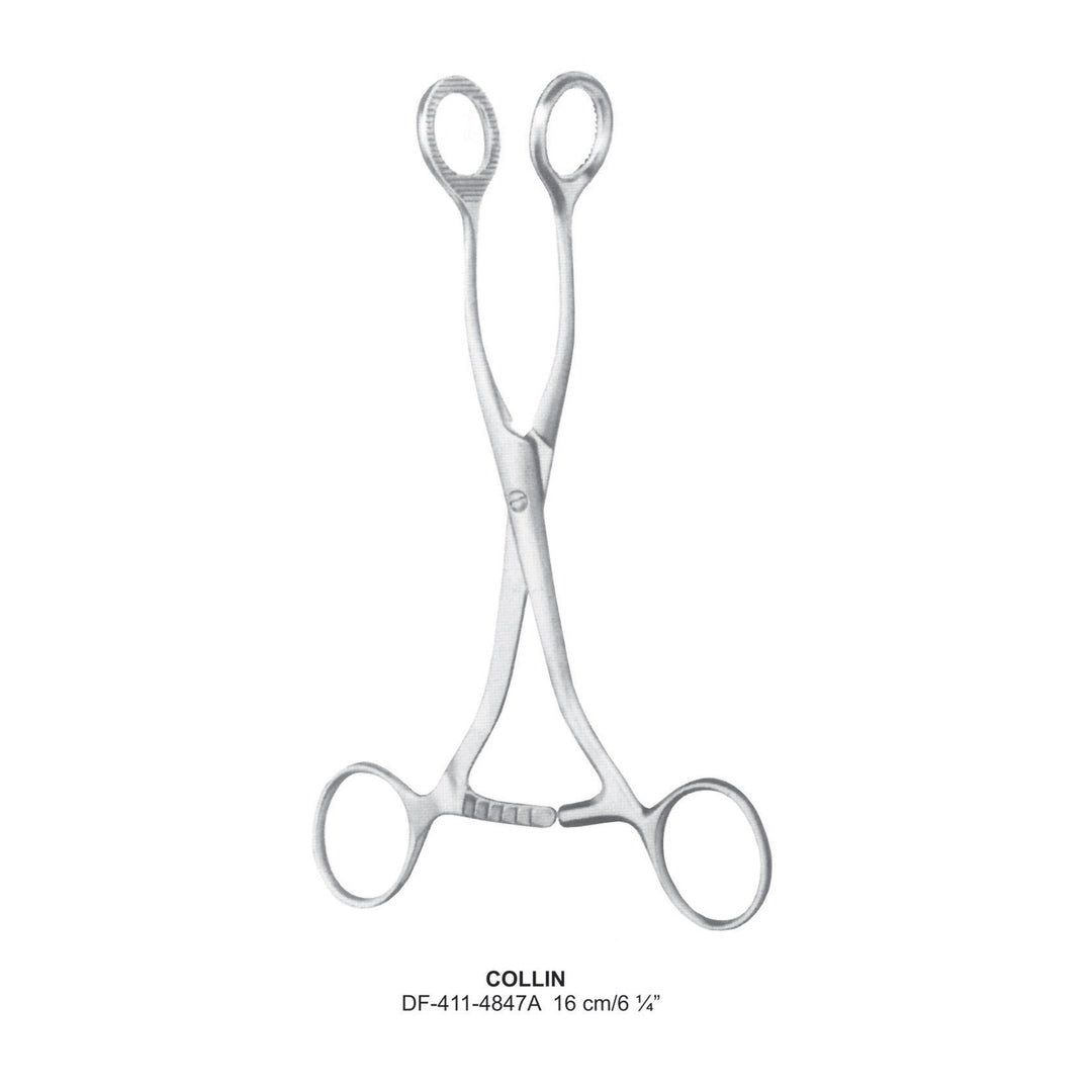 Collin Tongue Holding Forceps 16cm (DF-411-4847A) by Dr. Frigz