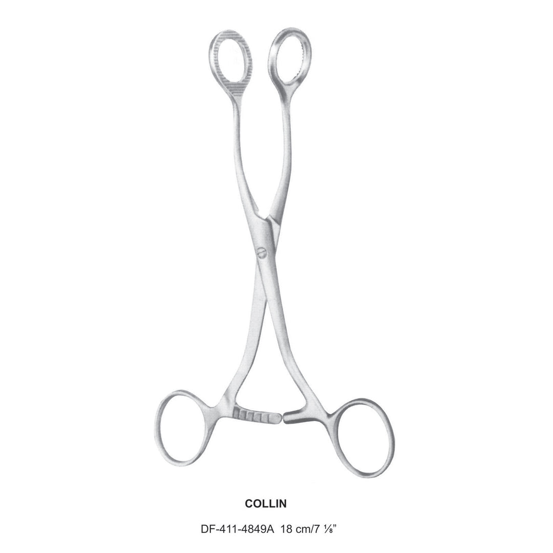 Collin Tongue Holding Forceps 18cm (DF-411-4849A) by Dr. Frigz