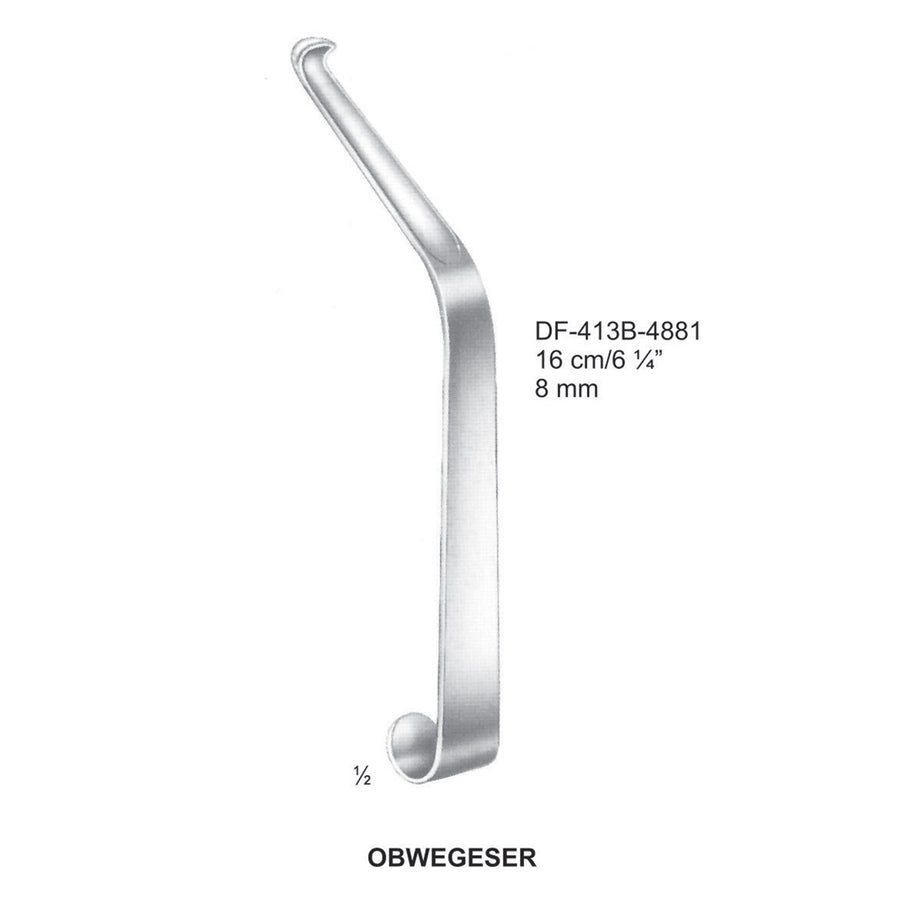 Obwegeser Channel Retractors 16Cm, 8mm (DF-413B-4881) by Dr. Frigz