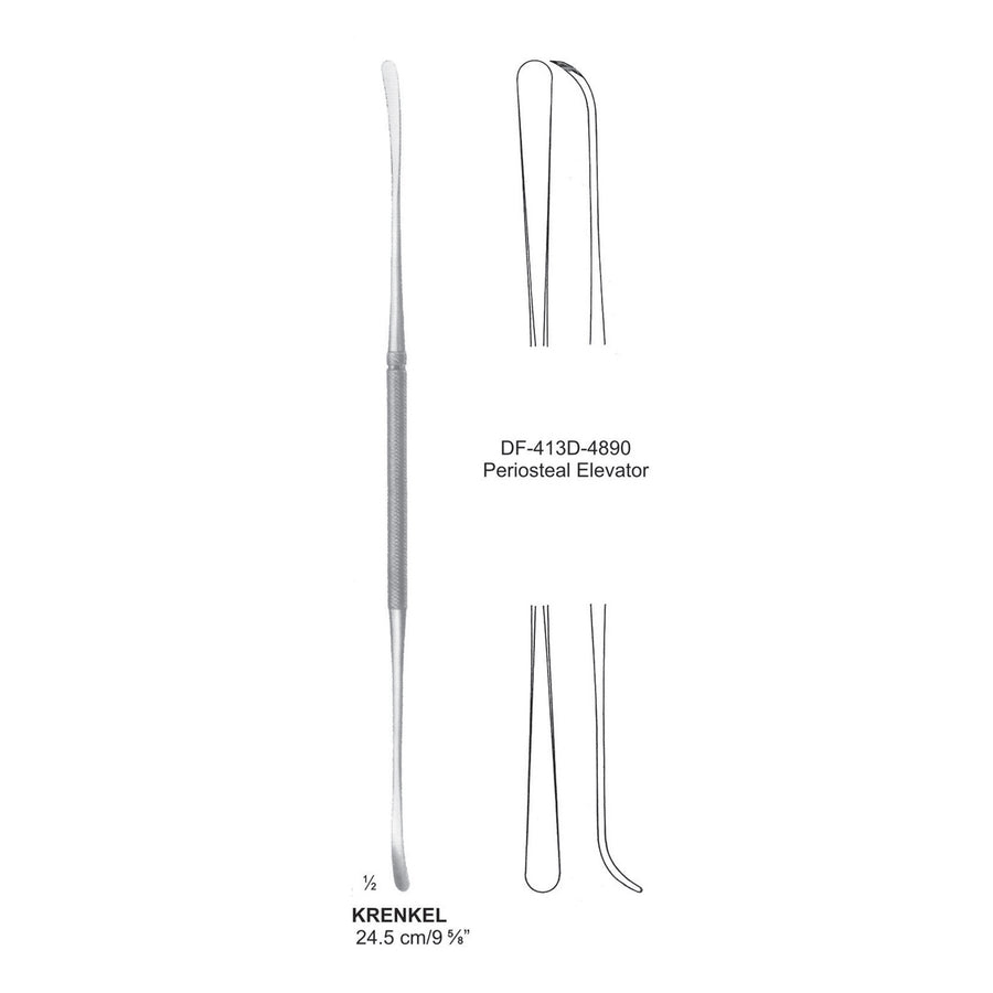 Krenkel Periosteal Elevators 24.5cm (DF-413D-4890) by Dr. Frigz