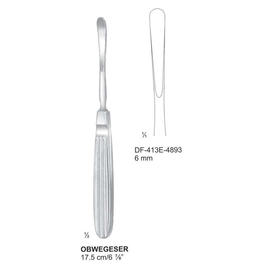 Obwegeser Periosteal Elevators 17.5Cm, 6mm (DF-413E-4893) by Dr. Frigz