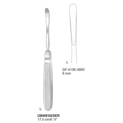 Obwegeser Periosteal Elevators 17.5Cm, 6mm (DF-413E-4893) by Dr. Frigz