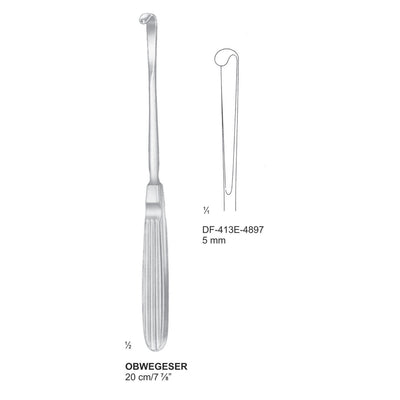 Obwegeser Periosteal Elevators 20Cm, 5mm (DF-413E-4897) by Dr. Frigz
