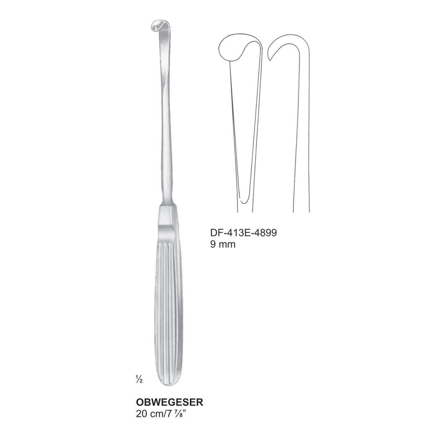 Obwegeser Periosteal Elevators 20Cm, 9mm (DF-413E-4899) by Dr. Frigz