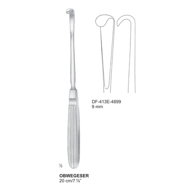 Obwegeser Periosteal Elevators 20Cm, 9mm (DF-413E-4899) by Dr. Frigz