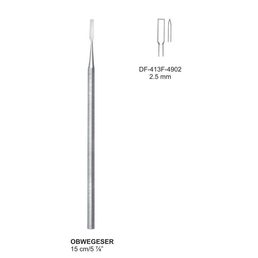 Obwegeser Osteotomes 15Cm, 2.5mm (DF-413F-4902) by Dr. Frigz