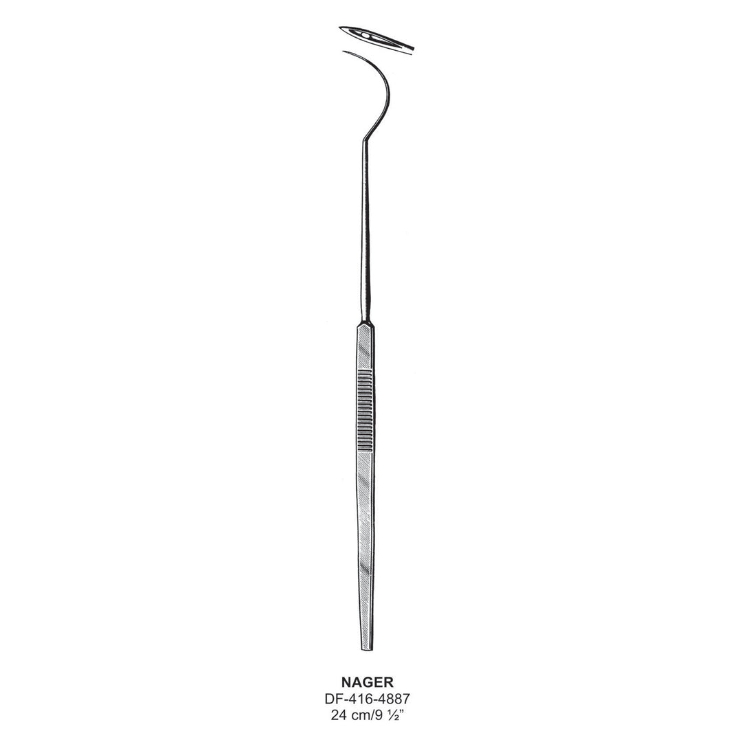 Nager Tonsil Needles, 24cm  (DF-416-4887) by Dr. Frigz