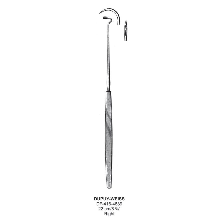 Dupuy - Weiss Tonsil Needles, Right, 22Cm  (Df-416-4889) by Raymed
