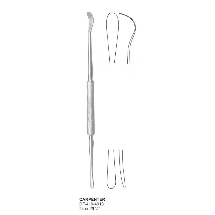 Carpenter Tonsil Knife And Dessectors 24cm  (DF-419-4913) by Dr. Frigz