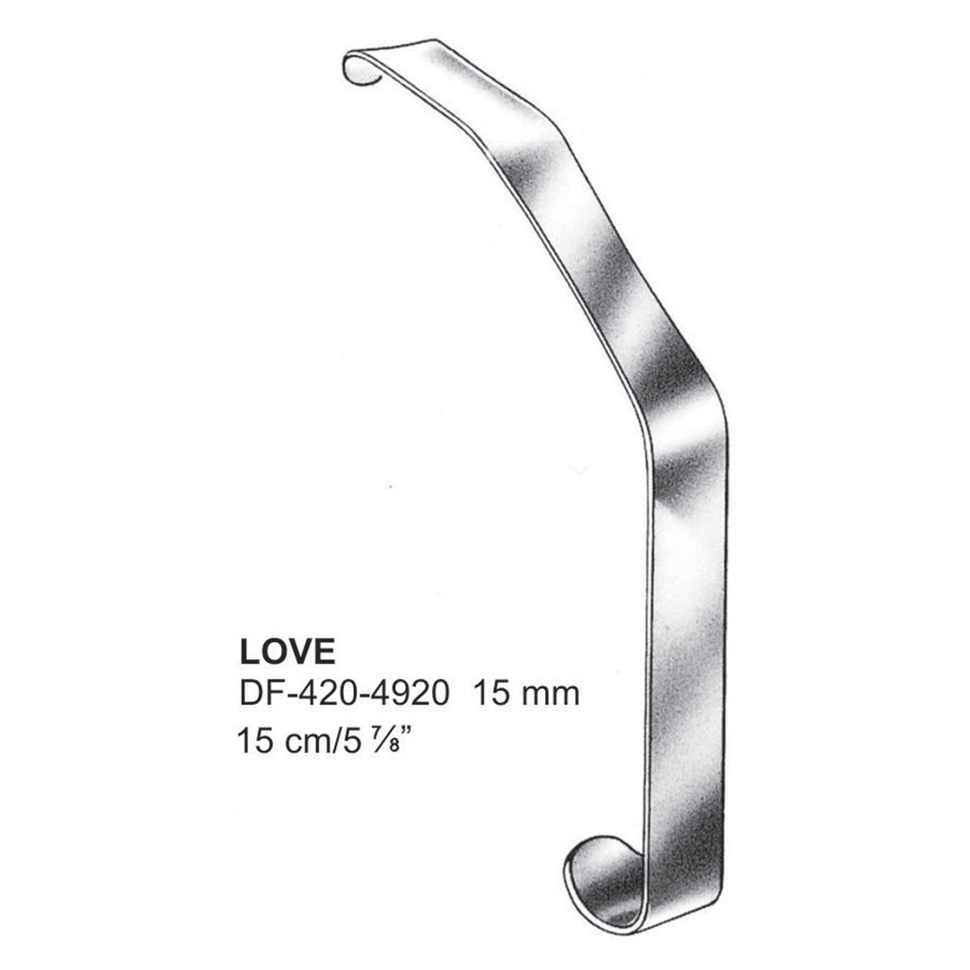 Love Tonsil Retractors 15mm  (DF-420-4920) by Dr. Frigz