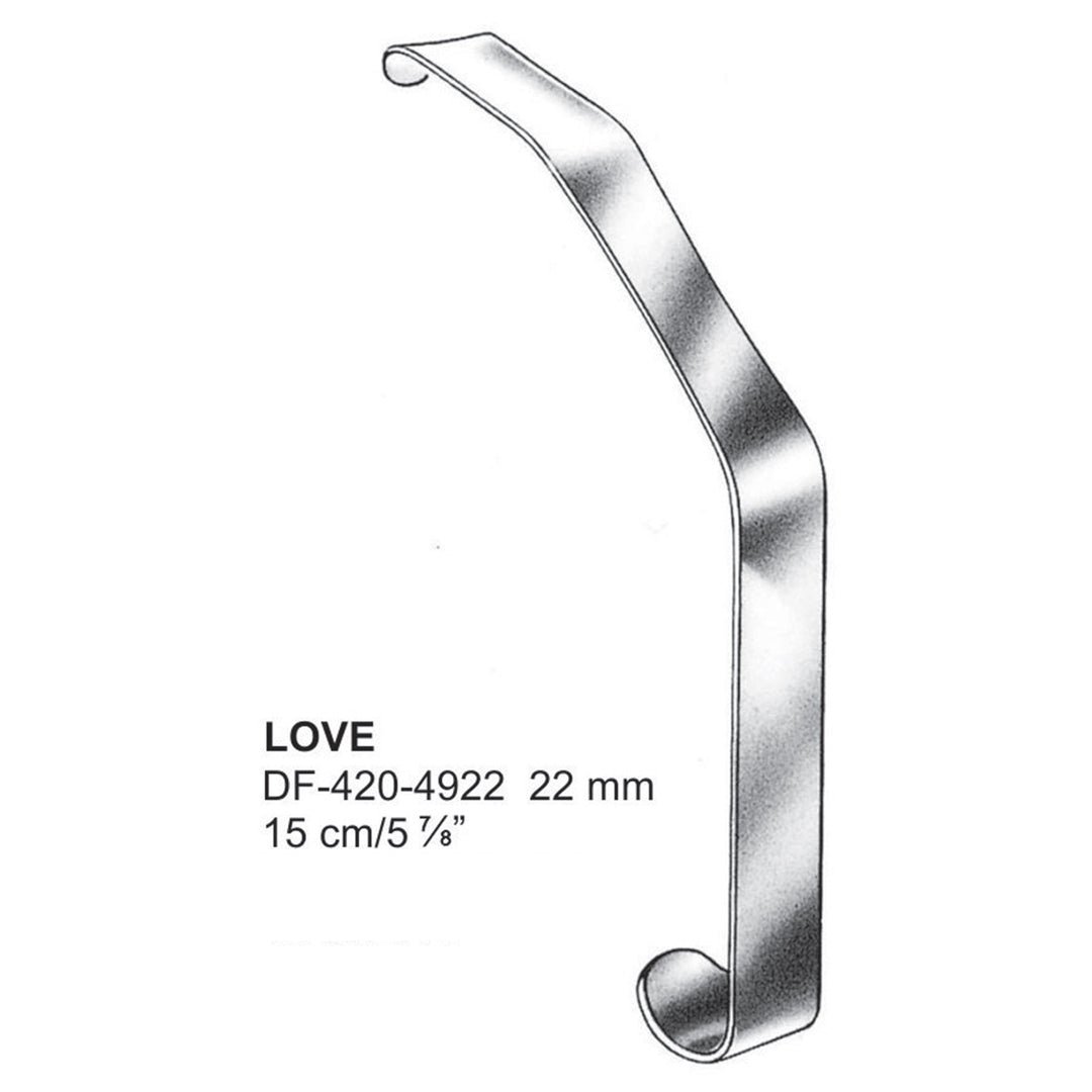 Love Tonsil Retractors 22mm  (DF-420-4922) by Dr. Frigz