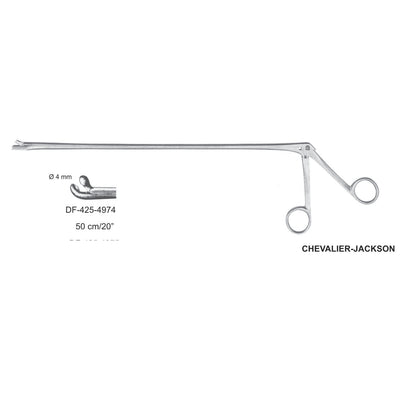 Chevalier-Jackson Cutting & Grasping Forceps, 4mm Dia 50cm (DF-425-4974)