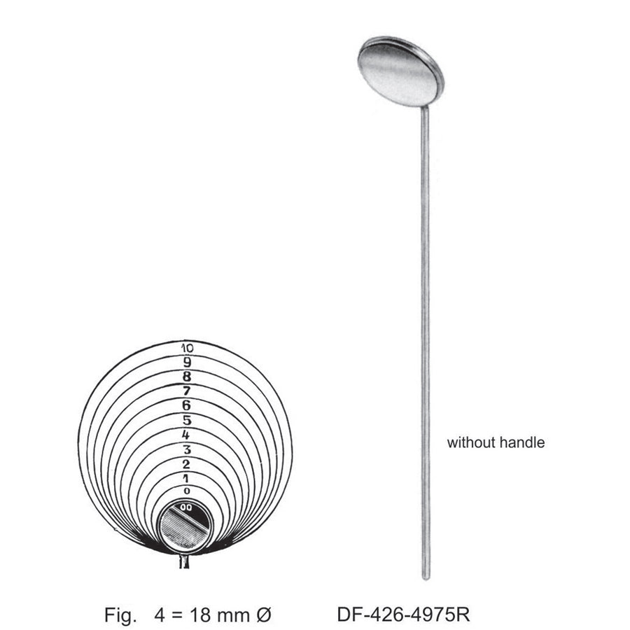 Laryngeal Mirrors W/O Handles, Fig.4 = 18Mm Ø (Df-426-4975R) by Raymed