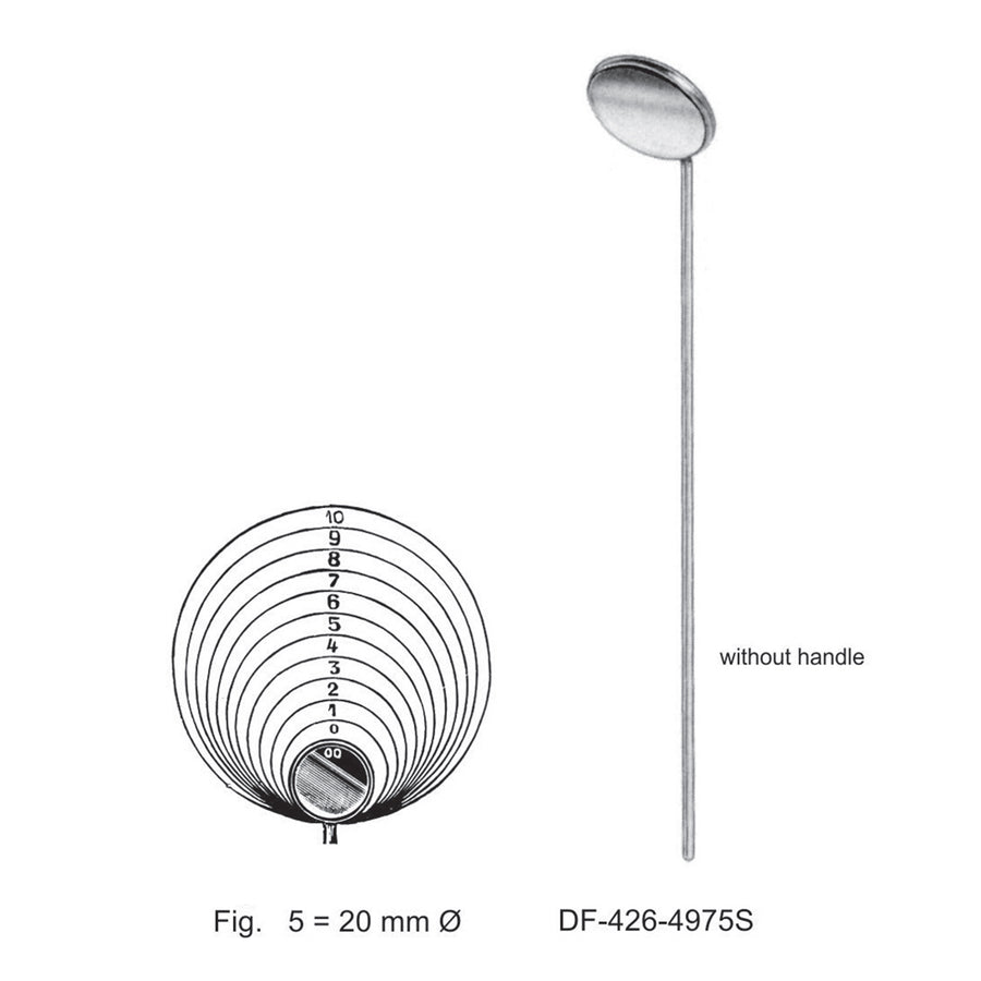 Laryngeal Mirrors W/O Handles, Fig.5 = 20Mm Ø (Df-426-4975S) by Raymed