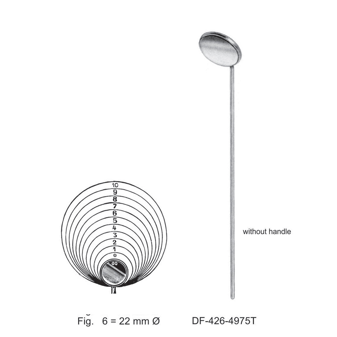 Laryngeal Mirrors W/O Handles, Fig.6 = 22Mm Ø (Df-426-4975T) by Raymed