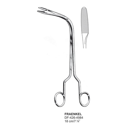 Fraenkel Laryngeal Polypus Forceps, 18cm  (DF-426-4984)