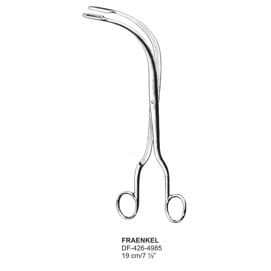 Fraenkel Laryngeal Polypus Forceps, 19cm  (DF-426-4985) by Dr. Frigz
