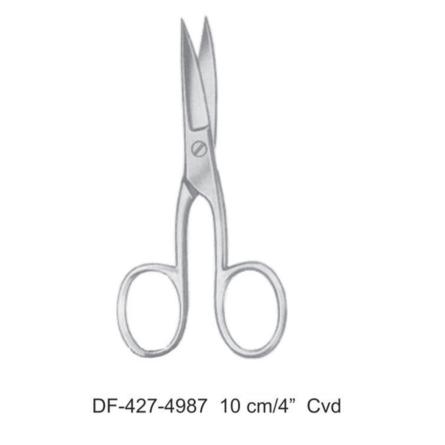Nail Scissors, Curved, 10cm  (DF-427-4987) by Dr. Frigz