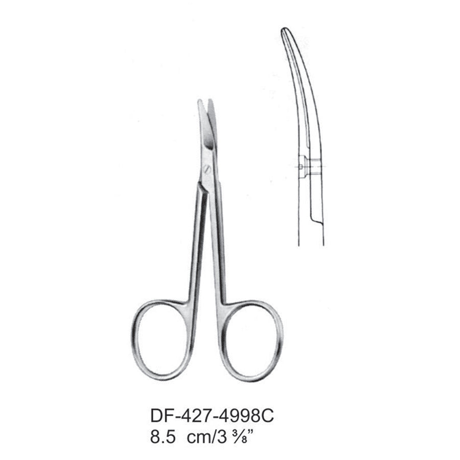 Nail Scissors, Curved, 8.5cm (DF-427-4998C) by Dr. Frigz