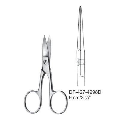 Nail Scissors, Straight, 9cm (DF-427-4998D)