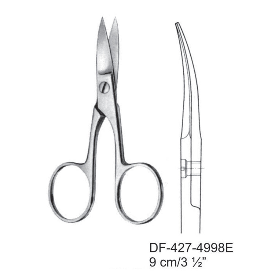 Nail Scissors, Straight, 9cm (DF-427-4998E) by Dr. Frigz