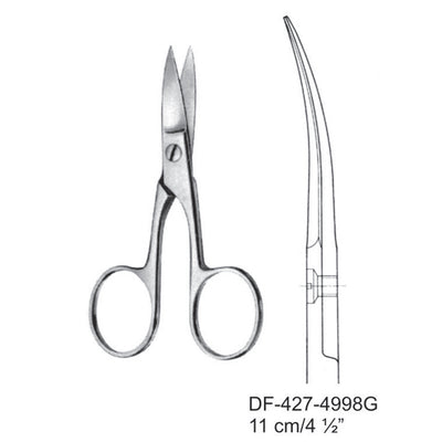 Nail Scissors, Curved, 11cm (DF-427-4998G)
