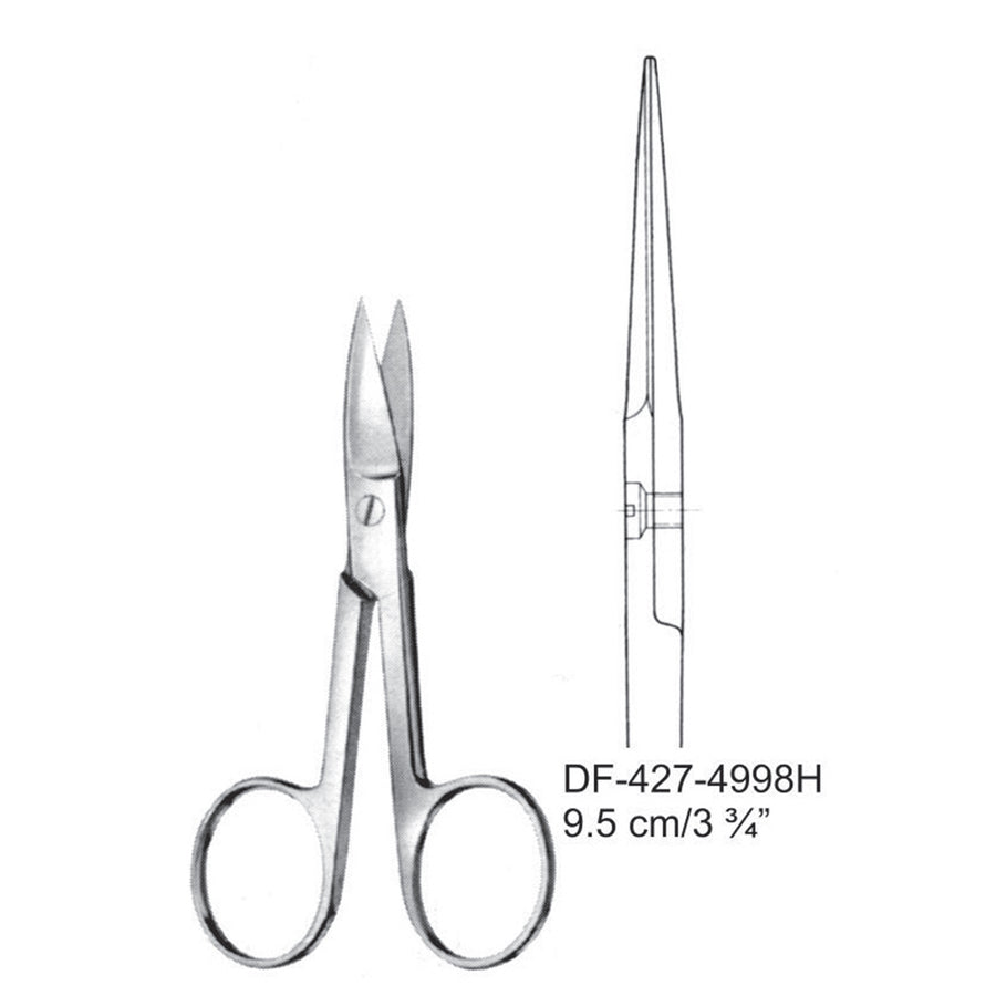 Nail Scissors, Straight, 9.5cm (DF-427-4998H) by Dr. Frigz