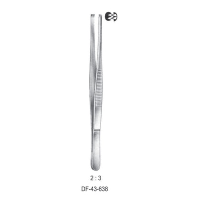 Standard Tissue Forceps, Straight, 2:3 Teeth, 20cm (DF-43-638) by Dr. Frigz