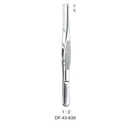 Standard Tissue Forceps, Straight, 1:2 Teeth, 20cm (DF-43-639) by Dr. Frigz