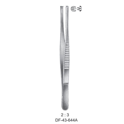 Mod.Usa Tissue Forceps, Straight, 2:3 Teeth, 12cm  (DF-43-644A) by Dr. Frigz