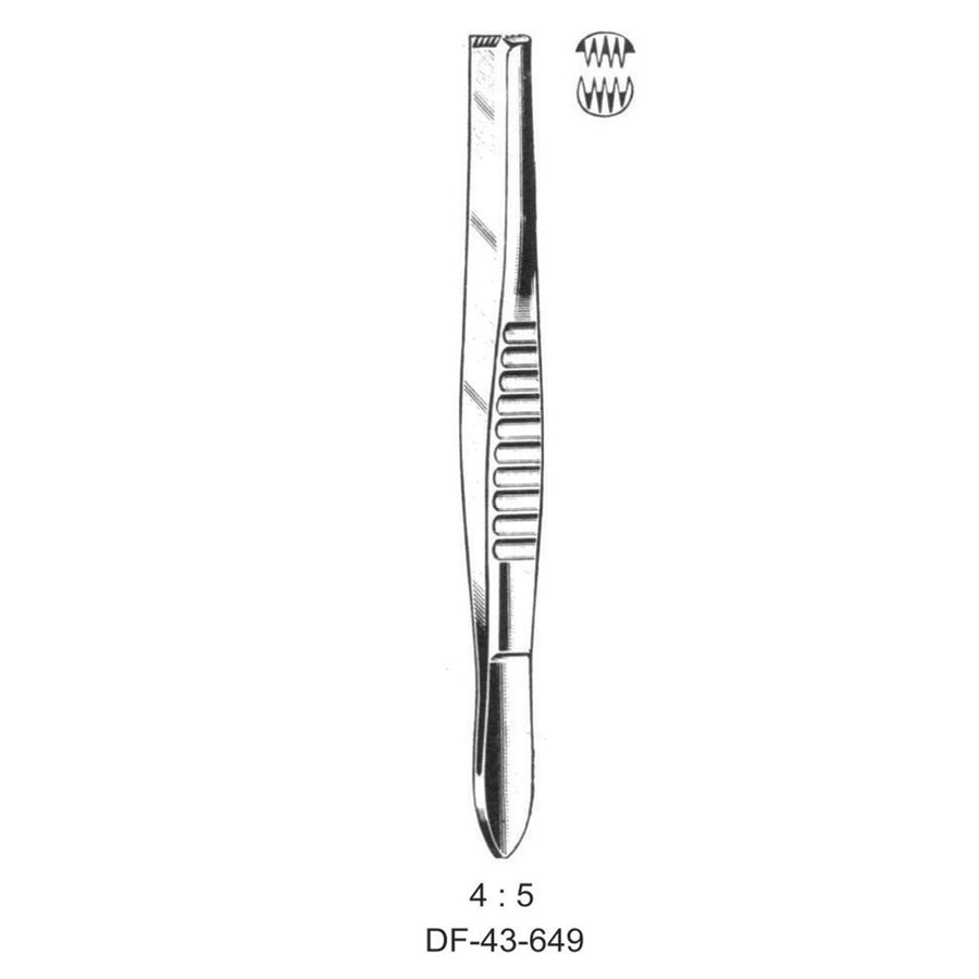 Mod.Usa Tissue Forceps, Straight, 4:5 Teeth, 13cm  (DF-43-649) by Dr. Frigz