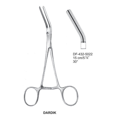 Dardik Atrauma Multi Purpose Vascular Clamps 15cm, 30 Degree (DF-432-5022)