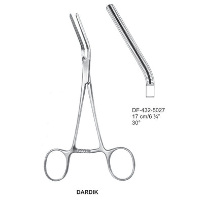 Dardik Atrauma Multi Purpose Vascular Clamps 17cm, 30 Degree (DF-432-5027)