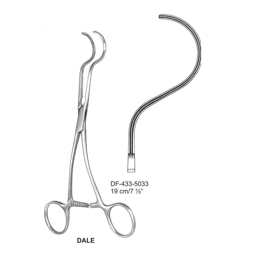 Dale Atrauma Peripheral Vescular Clamps 19cm (DF-433-5033) by Dr. Frigz