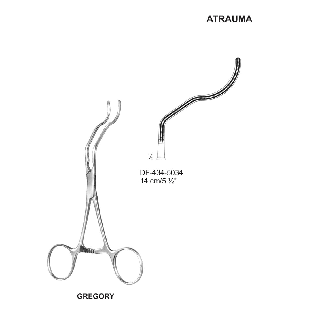 Gregory Atrauma Profunda Clamps 14cm (DF-434-5034) by Dr. Frigz