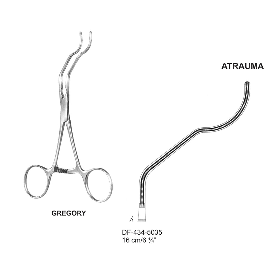 Gregory Atrauma Profunda Clamps 16cm (DF-434-5035) by Dr. Frigz