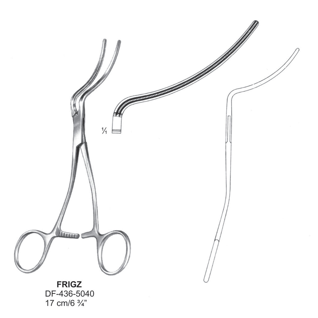Frigz Atrauma Peripheral Vescular Clamps 17cm (DF-436-5040) by Dr. Frigz