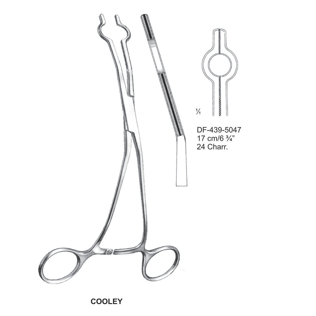 Cooley Atrauma Catheter Clamps 17Cm, 24Charr. (DF-439-5047) by Dr. Frigz